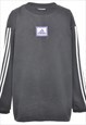Vintage Adidas Black Sweatshirt - L
