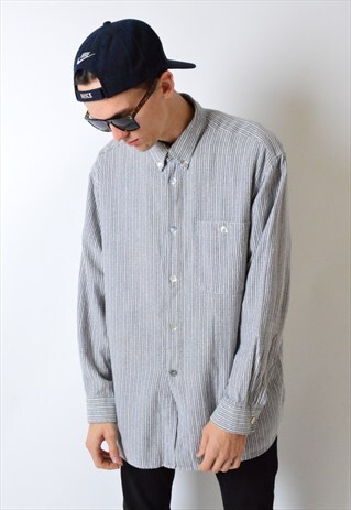 VINTAGE 90S STRIPED LONG SLEEVE SHIRT
