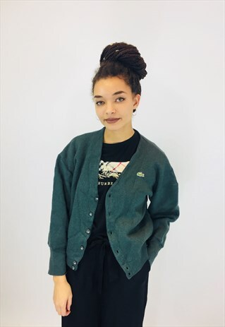 LACOSTE KNITTED WOOL CARDIGAN