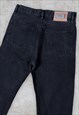 VINTAGE BLACK HUGO BOSS JEANS SELECT LINE SCOUT TAPERED 32
