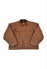 Vintage Workwear Jacket Blanket Lined Brown XL