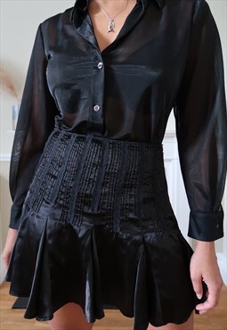 Vintage 90's Topshop mini skirt in black.