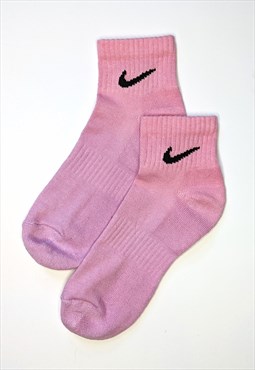 Unisex Pastel Purple and Pink Ombre Low Socks