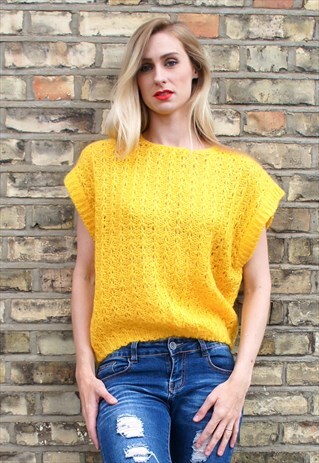 VINTAGE YELLOW JUMPER