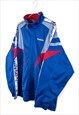 VINTAGE DIADORA FESTIVAL TRACK JACKET IN BLUE L