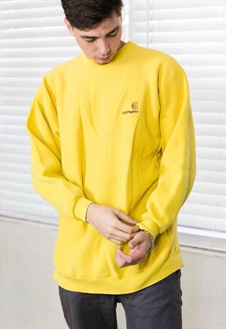 VINTAGE CARHARTT SWEATSHIRT LOGO 90S X 22.0