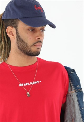 100 HAIL MARYS RED TSHIRT