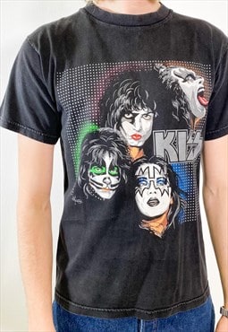 Vintage 90 Kiss band graphic tee 