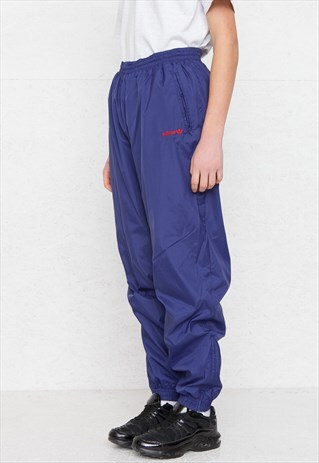 VINTAGE RETRO PURPLE ADIDAS TRACK BOTTOMS JOGGERS