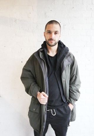 VINTAGE 90'S MENS OVERSIZE WINTER JACKET/COAT/OVERCOAT