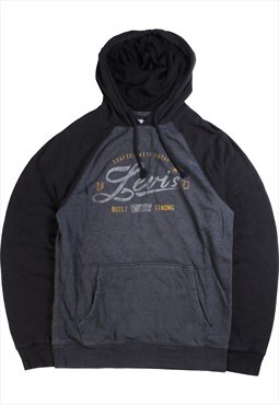 Vintage  Levi's Hoodie Pullover Heavyweight Grey Small