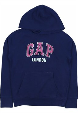 Gap 90's Spellout Pullover Hoodie XSmall Blue