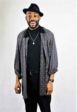OVERSIZED VINTAGE / SILK SHIRT