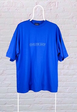 Vintage The Sweater Shop T-Shirt Single Stitch Blue XL
