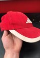 VINTAGE ADIDAS CAP HAT PINK/RED