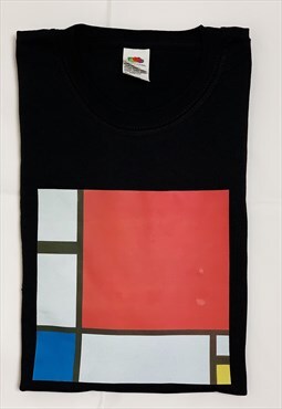 Piet Mondrian Abstract Vintage Art Canvas T-Shirt