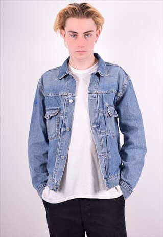 LEVI'S MENS VINTAGE DENIM JACKET MEDIUM BLUE 90'S