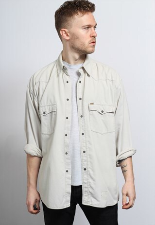 VINTAGE CORDUROY SHIRT BEIGE