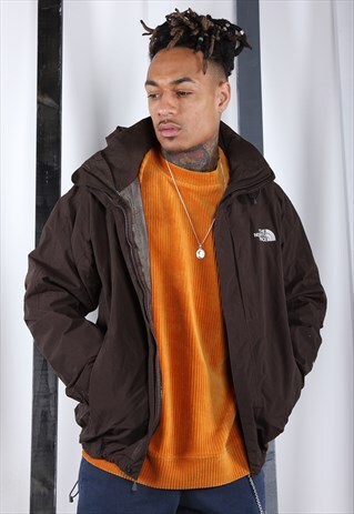 VINTAGE 90'S BROWN THE NORTH FACE WINTER JACKET. OVERSIZED