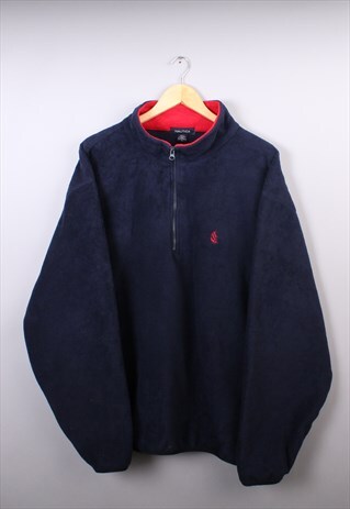 vintage quarter zip fleece mens