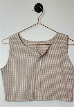 Uocycled Vintage Crop Shirt Size 10-12 