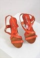 VINTAGE 00S REAL LEATHER SANDALS