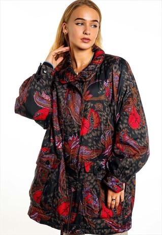 VINTAGE PATTERNED PUFFER JACKET J1997