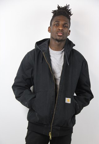 VINTAGE CARHARTT BLACK HOODED JACKET