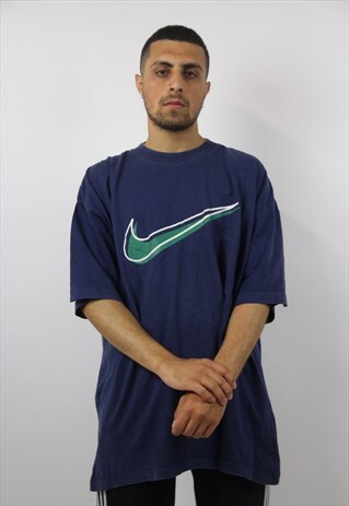 VINTAGE NIKE NAVY LONG T-SHIRT