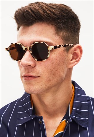 HAYDEN - HEXAGONAL CLASSIC TORTOISESHELL SUNGLASSES