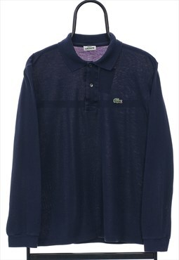 Vintage Lacoste Navy Long Sleeved Polo Shirt
