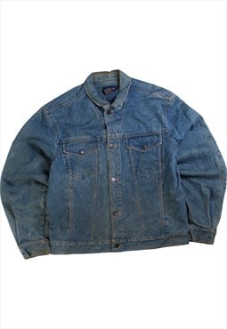 Vintage 90's Calvin Klein Denim Jacket Heavyweight Button