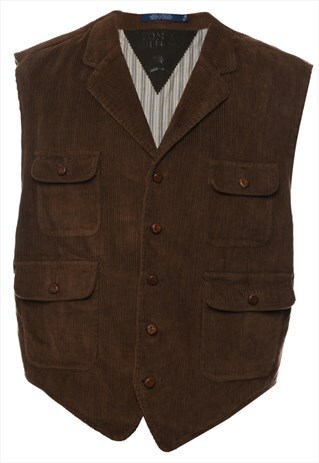 Vintage Tommy Hilfiger Corduroy Waistcoat - XL