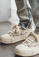 CHUNKY SOLE CANVAS SHOES RETRO SPORT SNEAKERS SKATE TRAINERS