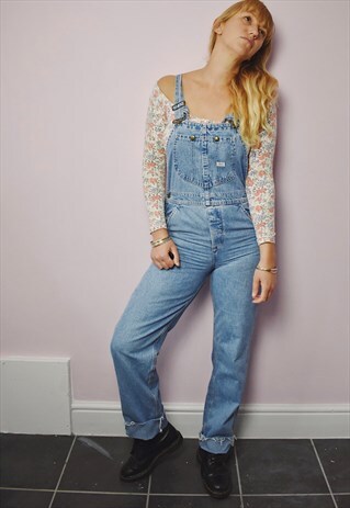 VINTAGE LEE DUNGAREES UNISEX OVERALLS JUMPSUIT DENIM