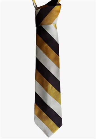 VINTAGE 70S SEARS MEN'S STORE STRIPED POLYESTER TIE