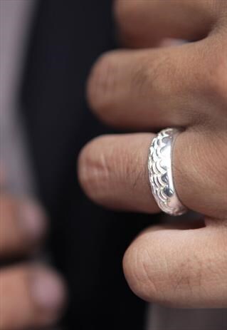WOMENS SILVER RING BAND MENS SILVER RING BAND VINTAGE 1036