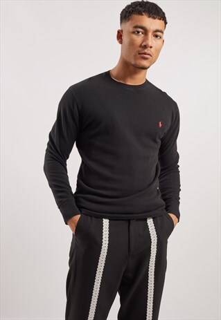 VINTAGE RALPH LAUREN LONG SLEEVE WAFFLE TOP