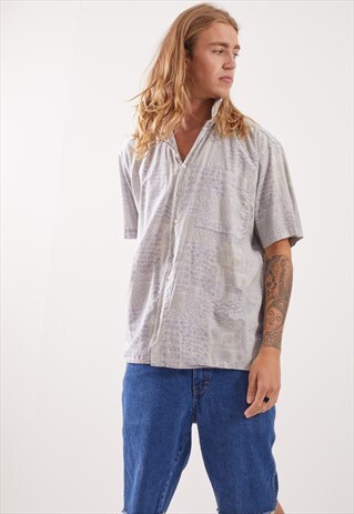VINTAGE PATTERNED FESTIVAL SHORT SLEEVE SHIRT