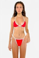 GuGu Classic Red Bikini Set