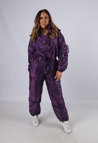 VINTAGE TRESPASS FULL SKI SUIT SNOW SPORTS UK 12 M (J4D)