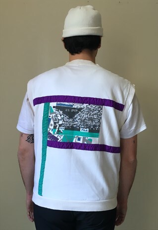 SPECIAL VINTAGE FILA VEST 90'S US OPEN V-NECK SWEATER