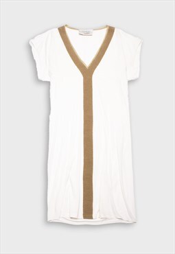 Yves Saint Laurent white shift dress