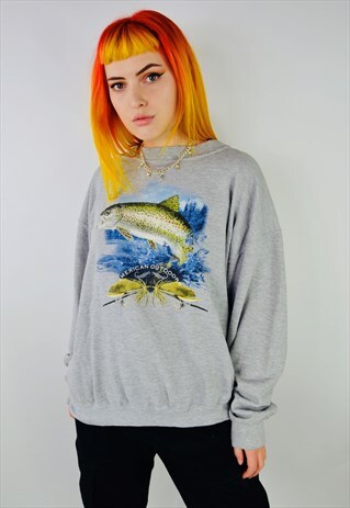 VINTAGE USA AMERICA OUTDOORS SWEATSHIRT