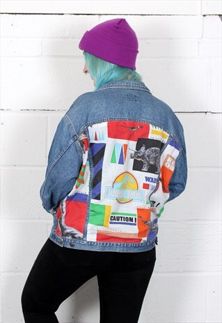 JURASSIC PARK REWORKED VINTAGE DENIM JACKET