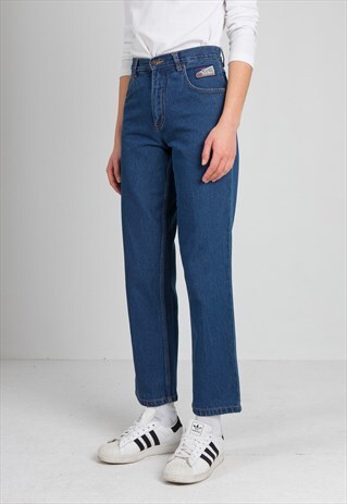 VINTAGE BLUE NEW AGE STRAIGHT FIT DENIM JEANS