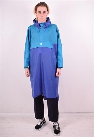 K-WAY MENS VINTAGE PULLOVER RAIN JACKET XXXL MULTI 90S