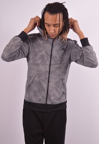 VINTAGE ADIDAS HOODIE SWEATER GREY