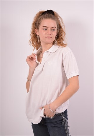 VINTAGE SERGIO TACCHINI POLO SHIRT WHITE