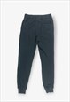 VINTAGE ADIDAS LOGO SLIM JOGGING BOTTOMS BLACK SMALL BV15728